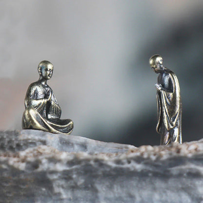Mini Meditation Buddha Statue Set – Miniature Zen Figurines for Desk & Home
