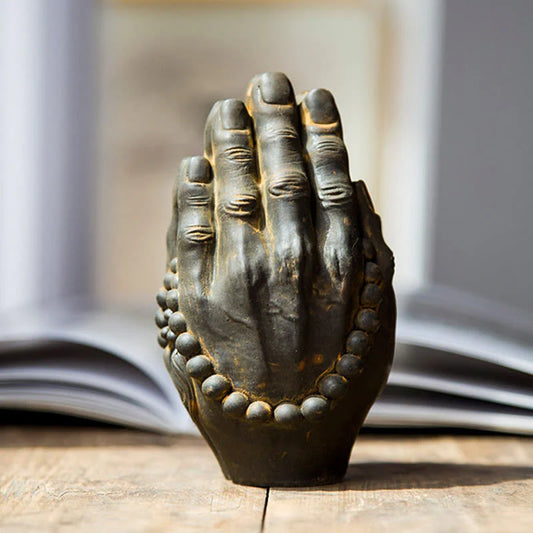 Zen Buddha Hand Namaste Statue