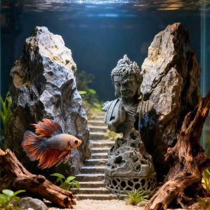 Dual-Faced Buddha & Demon Sculpture – Symbol of Inner Balance & Self-Awareness