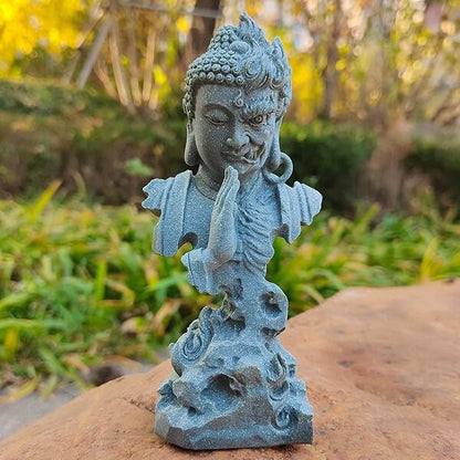 Dual-Faced Buddha & Demon Sculpture – Symbol of Inner Balance & Self-Awareness
