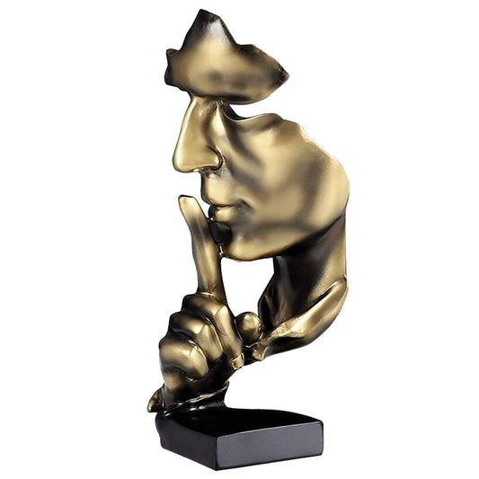 Silence Is Gold — Zen Thinker Sculpture