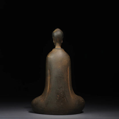 Minimalist Zen Buddha meditation statue with serene expression – peaceful spiritual decor for modern interiors