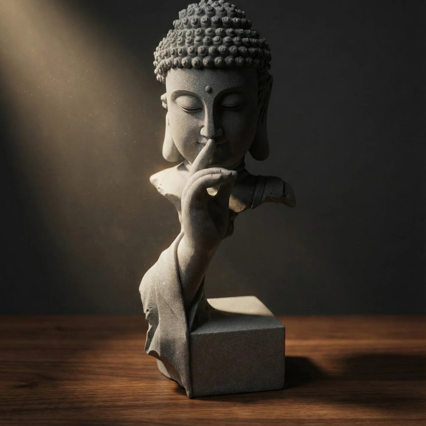 Quiet Sakyamuni Buddha Statue minimalist Zen decor-3