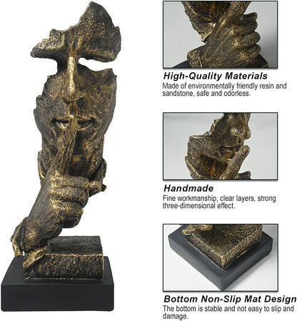 Modern Zen thinker sculpture for living room decor minimalist meditation statue-2