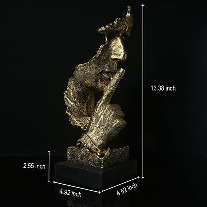 Modern Zen thinker sculpture for living room decor minimalist meditation statue-1