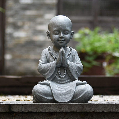 Zen baby Buddha meditation statue peaceful spiritual decor for home or meditation space