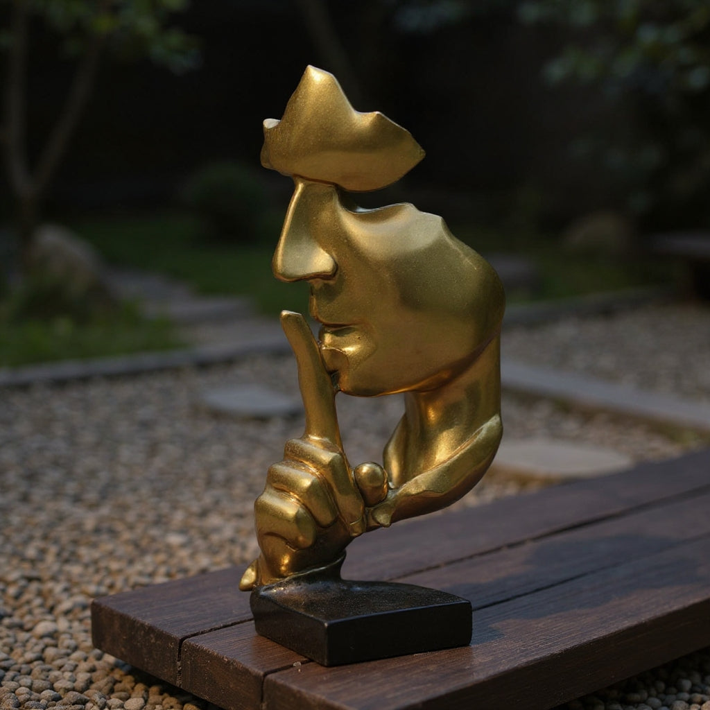 Modern Zen thinker statue minimalist living room decor sculpture